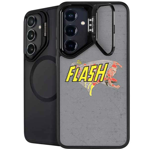 DC Comics The Flash Vintage Action Running Pose Galaxy S24 FE Kickstand Case