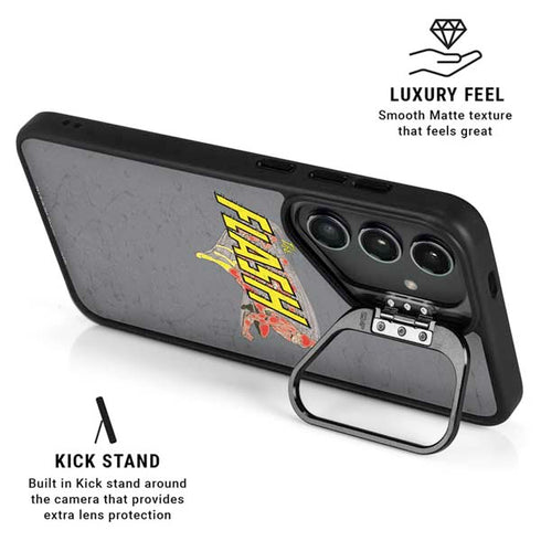 DC Comics The Flash Vintage Action Running Pose Galaxy S24 FE Kickstand Case