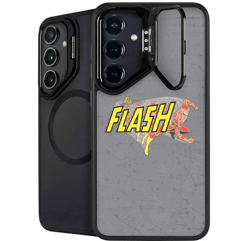 DC Comics The Flash Vintage Action Running Pose Galaxy S24 Plus Kickstand Case
