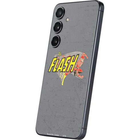 DC Comics The Flash Vintage Action Running Pose Galaxy S25 Plus Skin