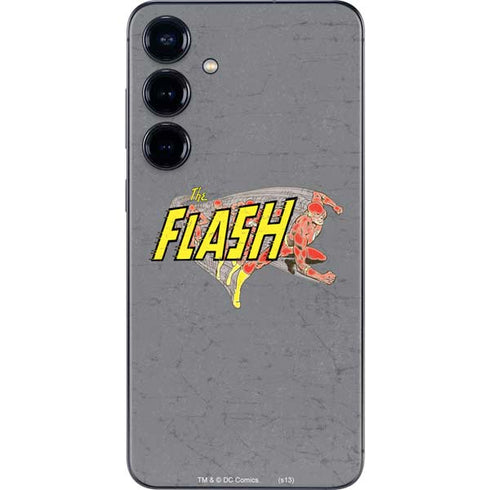 DC Comics The Flash Vintage Action Running Pose Galaxy S25 Skin