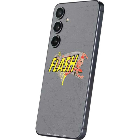 DC Comics The Flash Vintage Action Running Pose Galaxy S25 Skin