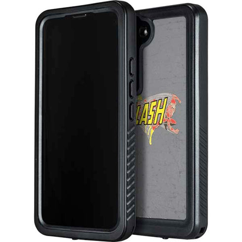 DC Comics The Flash Vintage Action Running Pose Galaxy S24 Waterproof Case
