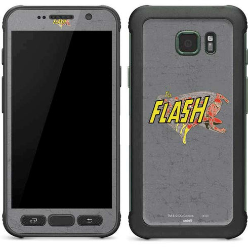 DC Comics The Flash Vintage Action Running Pose Galaxy S7 Active Skin