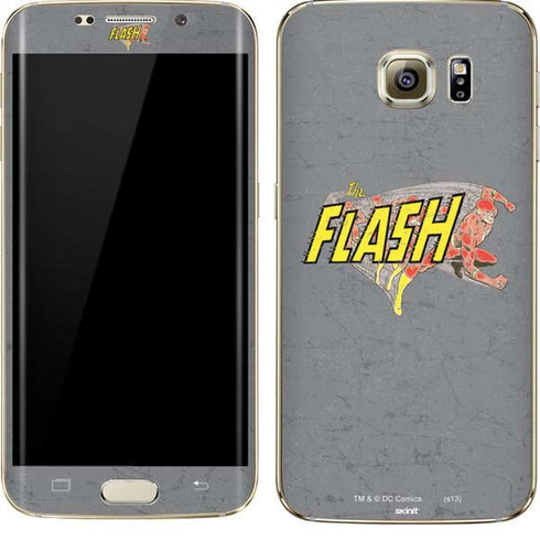 DC Comics The Flash Vintage Action Running Pose Galaxy S7 Edge Skin