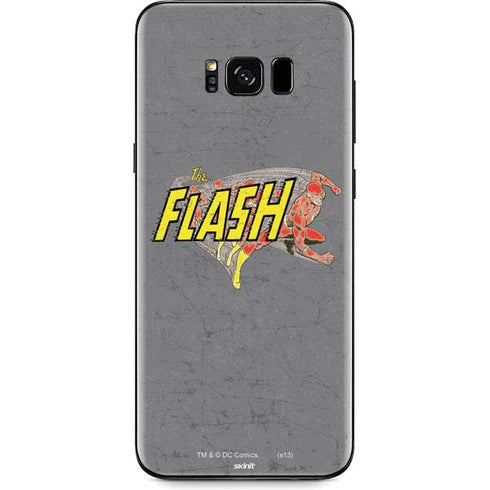 DC Comics The Flash Vintage Action Running Pose Galaxy S8 Skin