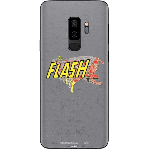 DC Comics The Flash Vintage Action Running Pose Galaxy S9 Plus Skin