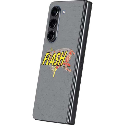 DC Comics The Flash Vintage Action Running Pose Galaxy Z Fold5 5G Skin