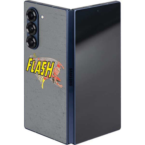 DC Comics The Flash Vintage Action Running Pose Galaxy Z Fold6 Skin