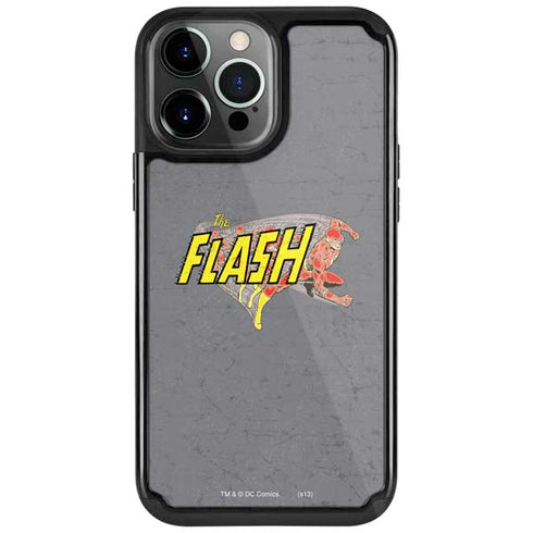 DC Comics The Flash Vintage Action Running Pose iPhone Cases