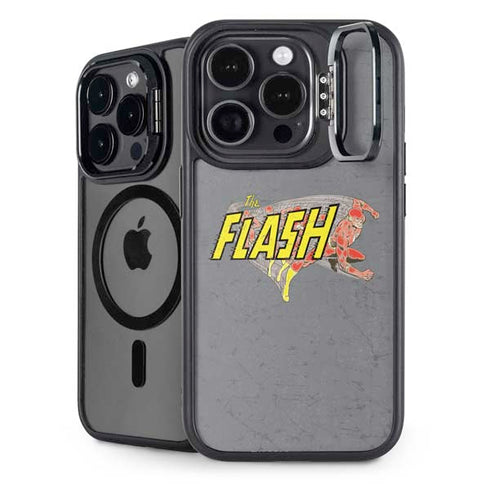 DC Comics The Flash Vintage Action Running Pose iPhone 14 Pro Kickstand Case