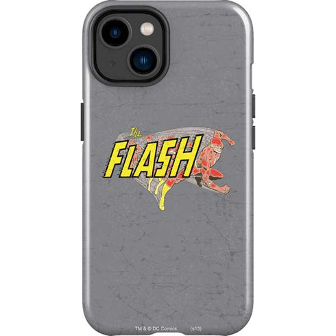 DC Comics The Flash Vintage Action Running Pose iPhone 15 Impact Case