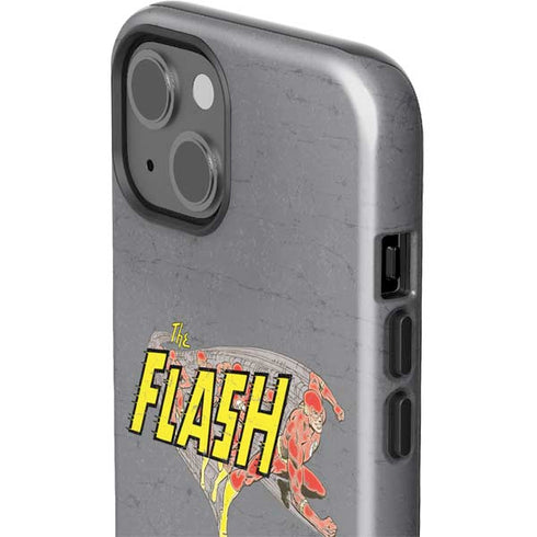 DC Comics The Flash Vintage Action Running Pose iPhone 15 Impact Case