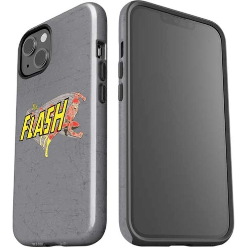 DC Comics The Flash Vintage Action Running Pose iPhone 15 Impact Case