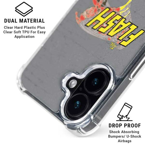 DC Comics The Flash Vintage Action Running Pose iPhone 16 MagSafe Case