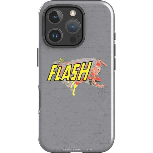 DC Comics The Flash Vintage Action Running Pose iPhone 16 Pro Impact Case