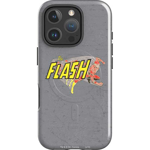 DC Comics The Flash Vintage Action Running Pose iPhone 16 Pro Magsafe Impact Case