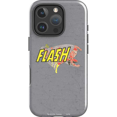 DC Comics The Flash Vintage Action Running Pose iPhone 16 Pro Max Impact Case