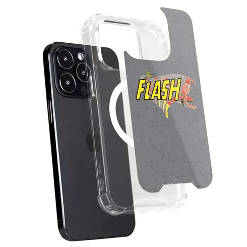 DC Comics The Flash Vintage Action Running Pose iPhone 16 Pro Max MagSafe Case