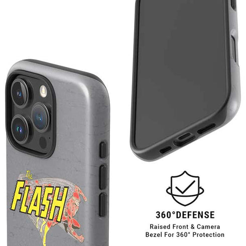 DC Comics The Flash Vintage Action Running Pose iPhone 16 Pro Max Magsafe Impact Case