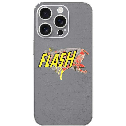 DC Comics The Flash Vintage Action Running Pose iPhone 16 Pro Skin