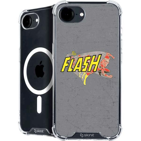 DC Comics The Flash Vintage Action Running Pose iPhone 16e MagSafe Case