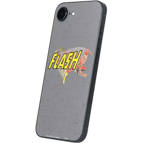 DC Comics The Flash Vintage Action Running Pose iPhone 16e Skin
