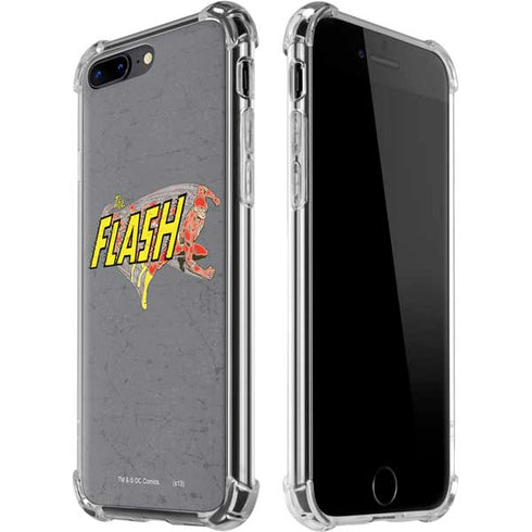 DC Comics The Flash Vintage Action Running Pose iPhone Cases