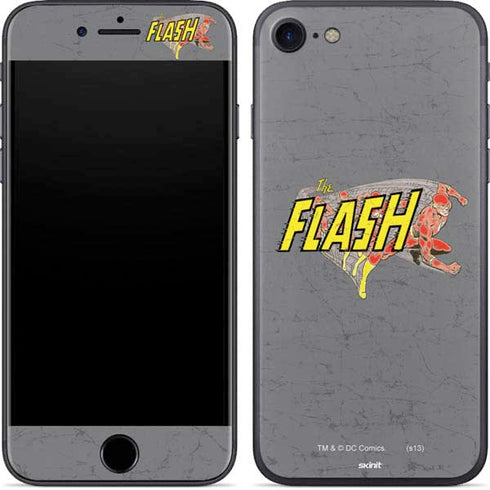 DC Comics The Flash Vintage Action Running Pose iPhone 7 Skin