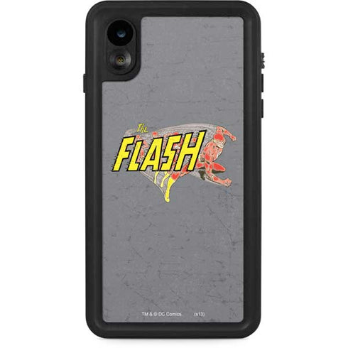 DC Comics The Flash Vintage Action Running Pose iPhone Cases