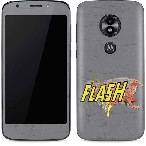 DC Comics The Flash Vintage Action Running Pose Moto E5 Play Skin