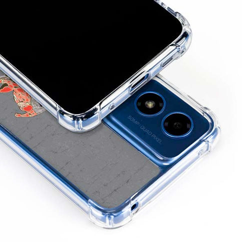 DC Comics The Flash Vintage Action Running Pose Moto G Play 4G (2024) Clear Case