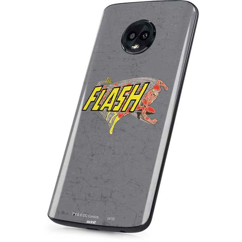 DC Comics The Flash Vintage Action Running Pose Moto G6 Skin