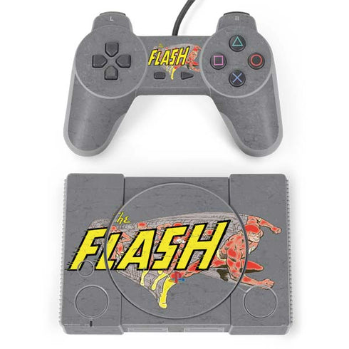 DC Comics The Flash Vintage Action Running Pose PlayStation Classic Bundle Skin