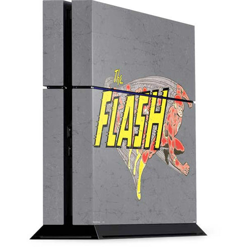 DC Comics The Flash Vintage Action Running Pose PS4 Console Skin