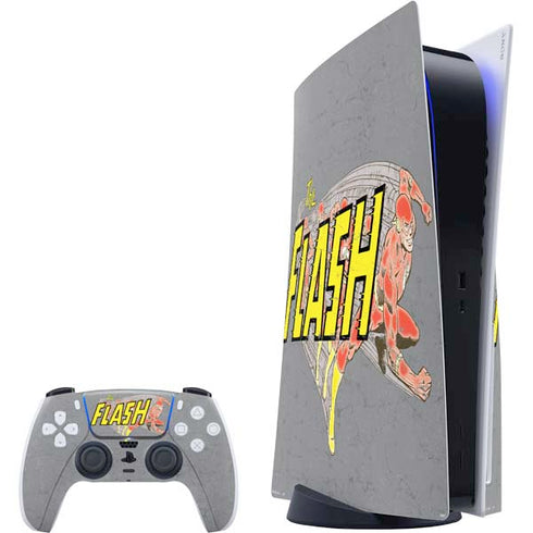 DC Comics The Flash Vintage Action Running Pose PlayStation PS5 Skins