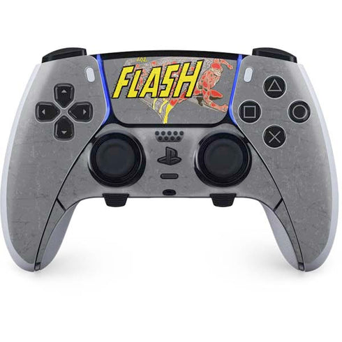 DC Comics The Flash Vintage Action Running Pose PS5 DualSense Edge Pro Controller Skin