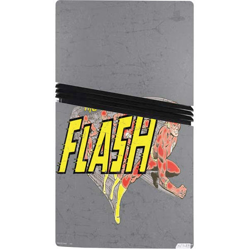 DC Comics The Flash Vintage Action Running Pose PS5 Pro Console Skin
