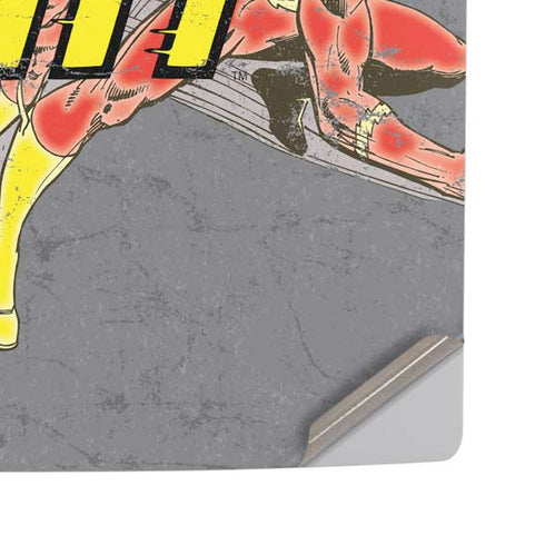 DC Comics The Flash Vintage Action Running Pose PS5 Pro Disk Console Skin