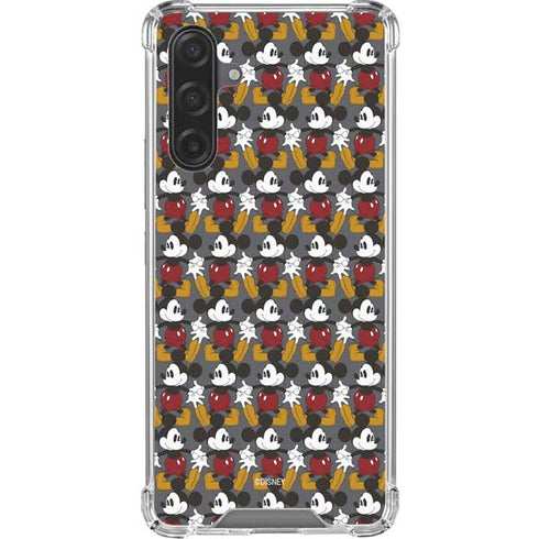 Disney Mickey Mouse Vintage Pattern Galaxy A17 Clear Case