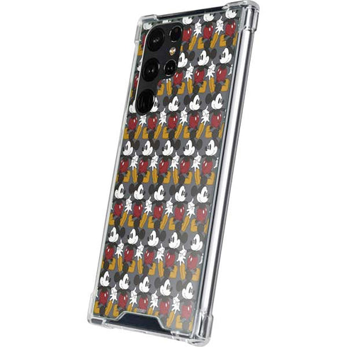 Disney Mickey Mouse Vintage Pattern Galaxy S23 Ultra Clear Case