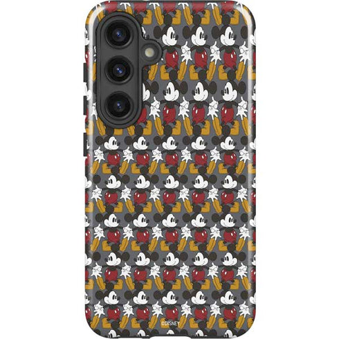 Disney Mickey Mouse Vintage Pattern Galaxy S25 Plus Impact Case