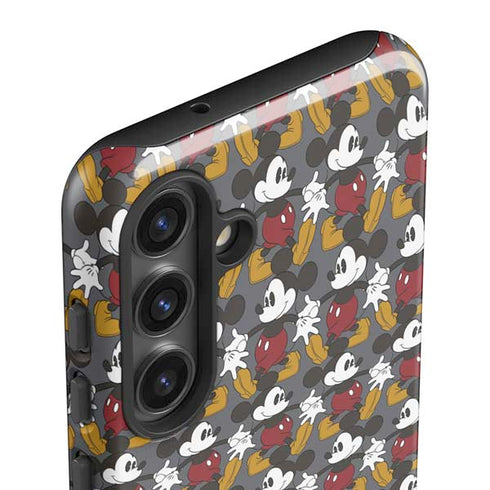 Disney Mickey Mouse Vintage Pattern Galaxy S25 Plus Impact Case
