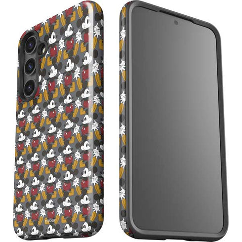 Disney Mickey Mouse Vintage Pattern Galaxy S25 Plus Impact Case