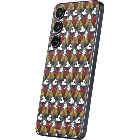 Disney Mickey Mouse Vintage Pattern Galaxy S25 Plus Skin
