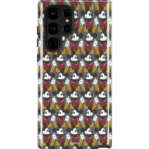 Disney Mickey Mouse Vintage Pattern Galaxy S25 Ultra Impact Case