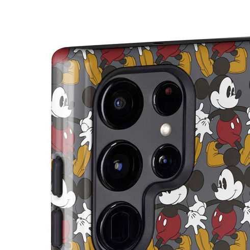 Disney Mickey Mouse Vintage Pattern Galaxy S25 Ultra Impact Case