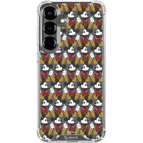 Disney Mickey Mouse Vintage Pattern Galaxy S26 Clear Case