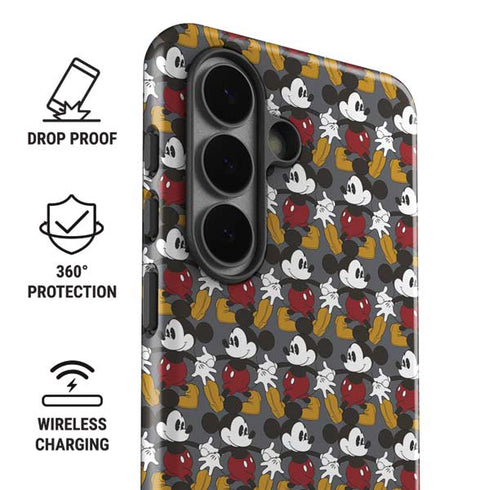 Disney Mickey Mouse Vintage Pattern Galaxy S26 Plus Impact Case