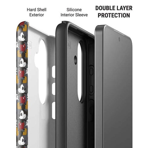 Disney Mickey Mouse Vintage Pattern Galaxy S26 Plus Impact Case